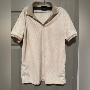 Manfinity Men Ribbed Knitted Polo Shirt